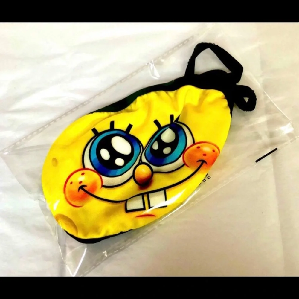 2spongebob squarepants Face Masks Adults or Kids Cloth masks w/2 bonus kids mask